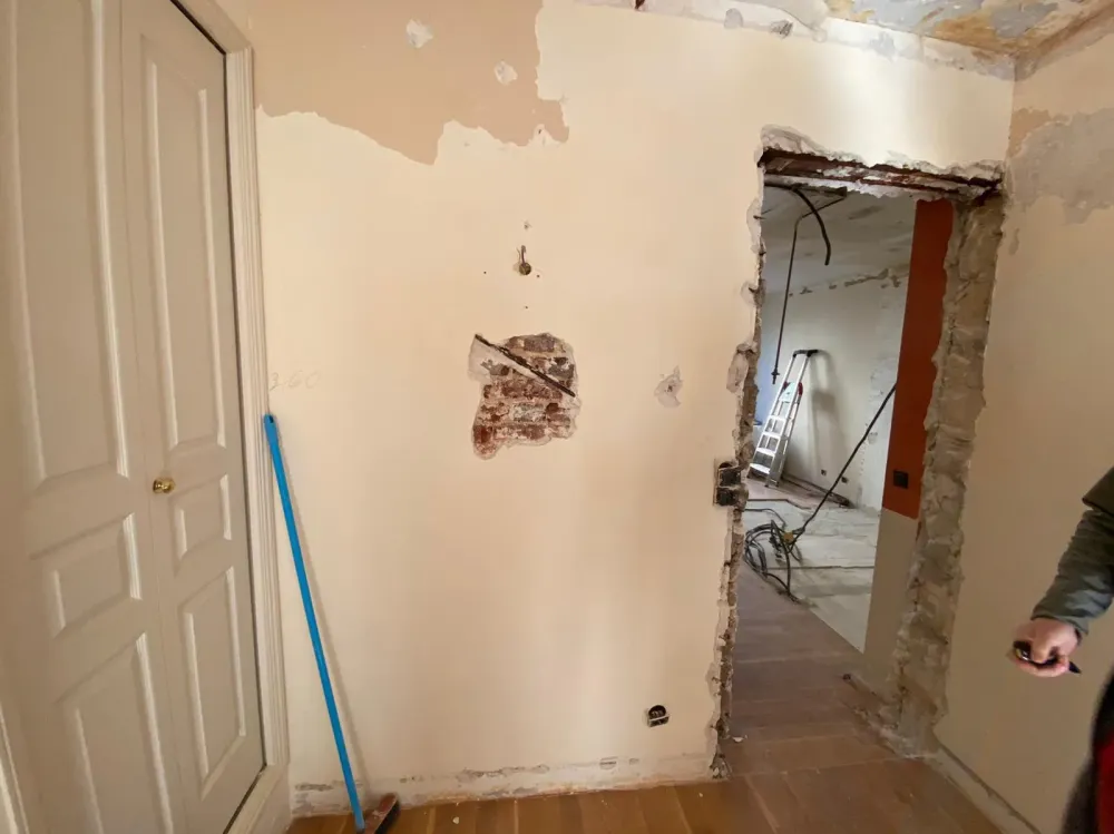 Ouverture d'un mur porteur avant