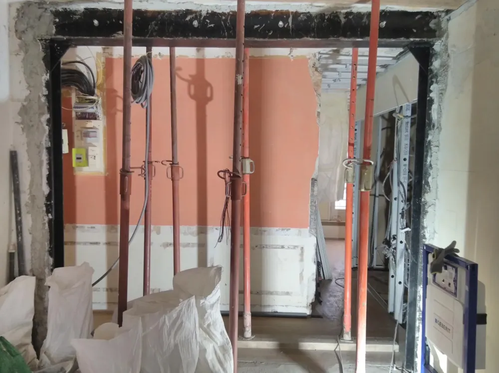 Ouverture d'un mur porteur apres